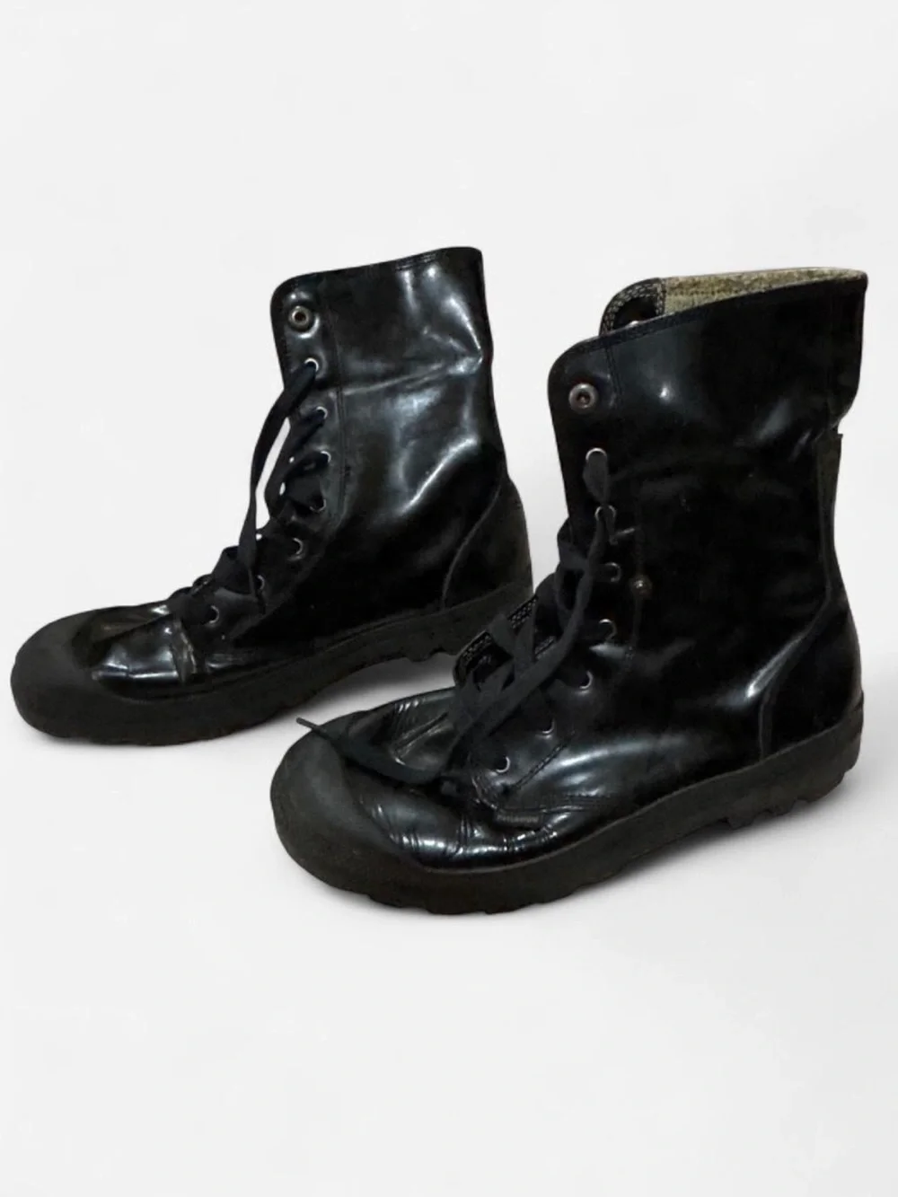 Palladium Black High-Top Lace-Up Boots